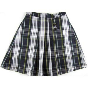 SALE! Plaid Green White Short Mini Skort Skirt
